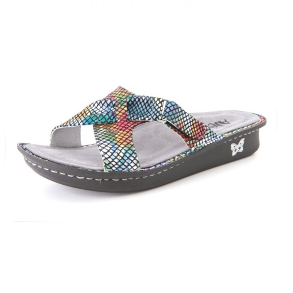 ALEGRIA Violet Multi Floral Snake print
